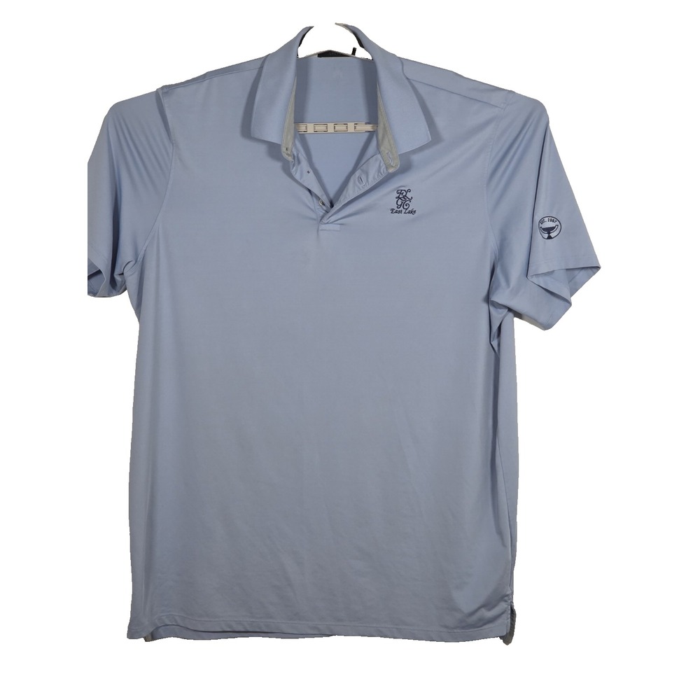 Greyson Mens Golf Polo XXL Light Blue East Lake Golf Course